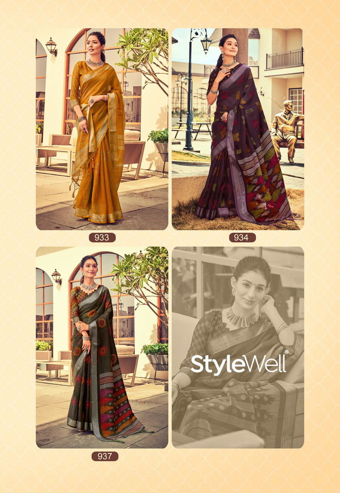 Stylewell Anupama 4 Fancy Ethnic Wear Wholesale Designer Printed Sarees Catalog